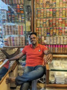 Sandeep- Bangle shop owner in Laad Bazar Deepika Pasham/South First