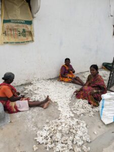 Sunitha separating the last left over cotton-Deepika Pasham/South First/