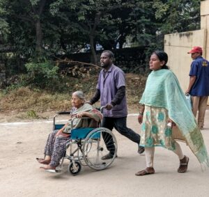 The disable in one of the polling station after voting Deepika Pasham/ South First