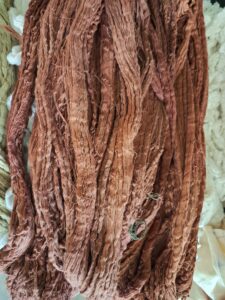 Areca dyed yarns. (Supplied)
