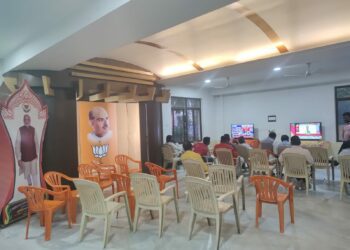A regular day in the office for Telangana BJP despite securing historic numbers