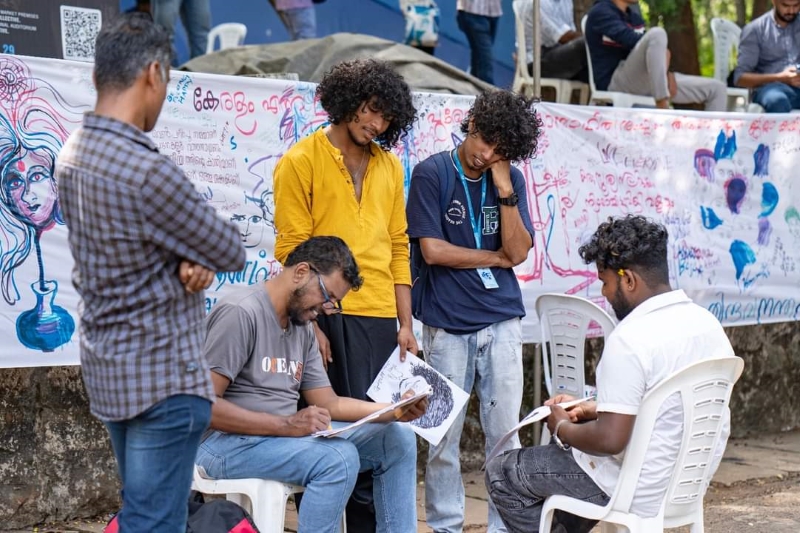 Artists on duty at the 28th IFFK last day