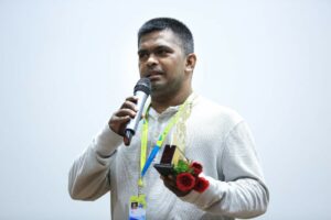 Don Palathara speaking at International Film fest, Kerala