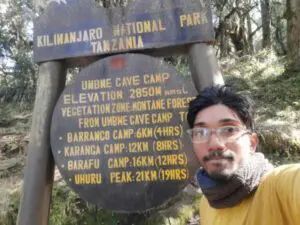 One of the challenges was to spend an entire night in isolation at 5,400 metres, without a guide and sufficient sustenance. (Supplied) 