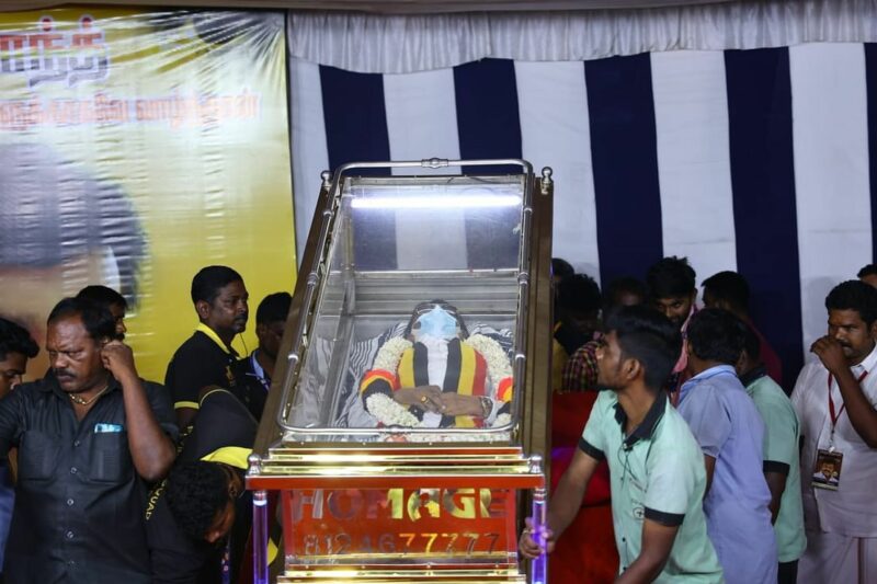Mortal remains of Captain Vijayakanth