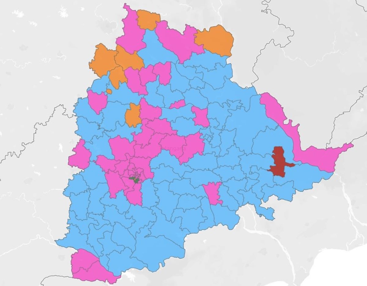 Interactive Map: Telangana Assembly elections 2023 results