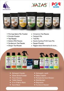 Food and organic cleaning products. (Supplied)