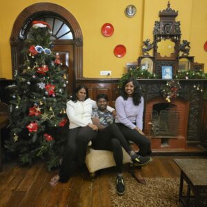 Dr Nithya Franklyn and her family visit her mother in Salem every Christmas. (Supplied)