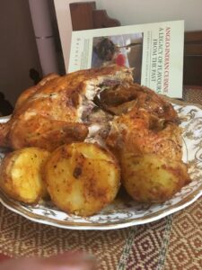 Chicken roast was yet another traditional staple on the Christmas table. (Supplied)