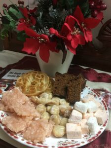 Kulkuls, rose cookies, fruit cakes, coconut sweets etc. were the staples. (Supplied)