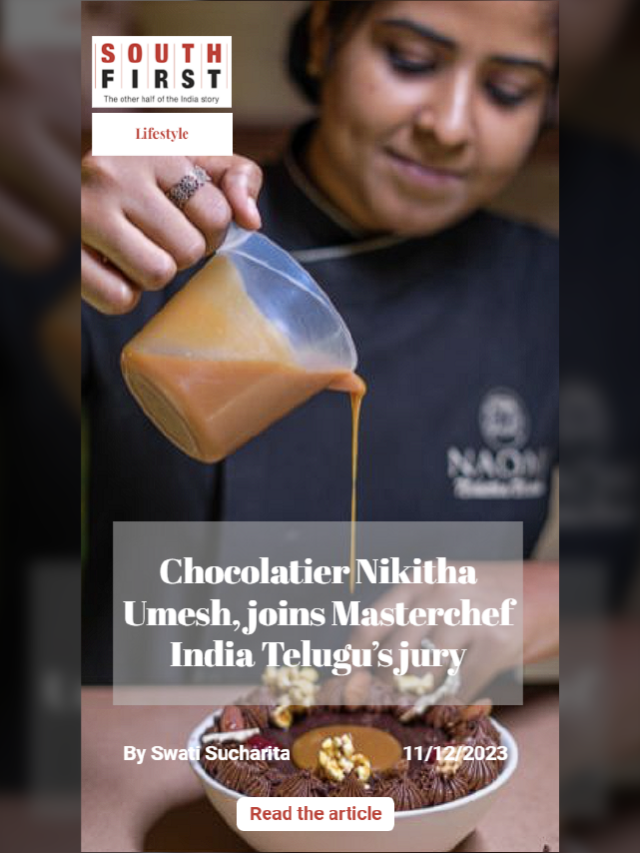 Chocolatier Nikitha Umesh, joins Masterchef India Telugu’s jury