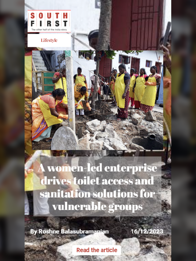 A women-led enterprise drives toilet access and sanitation solutions for vulnerable groups