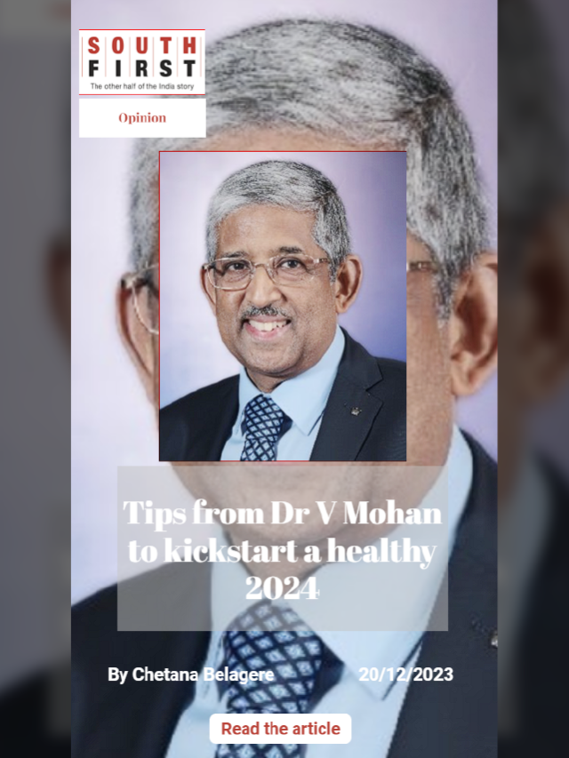 Tips from Dr V Mohan to kickstart a healthy 2024