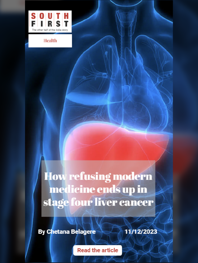 How refusing modern medicine ends up in stage four liver cancer