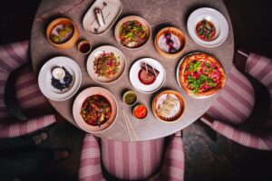 The diverse food spread at One8 Commune. (Supplied)