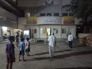 A shakha in Vidya Bharathi's school ground. (South First)