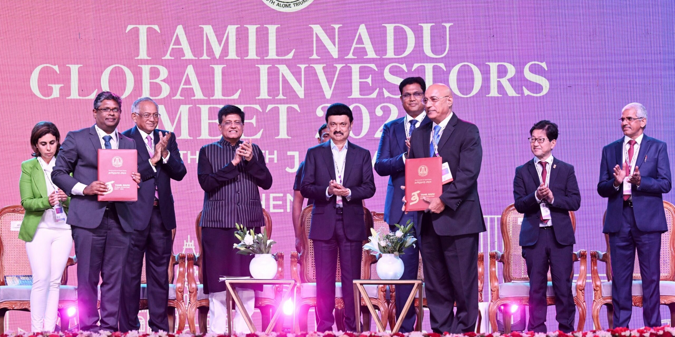 Chief Minister MK Stalin during Global Investors Meet Tamil Nadu