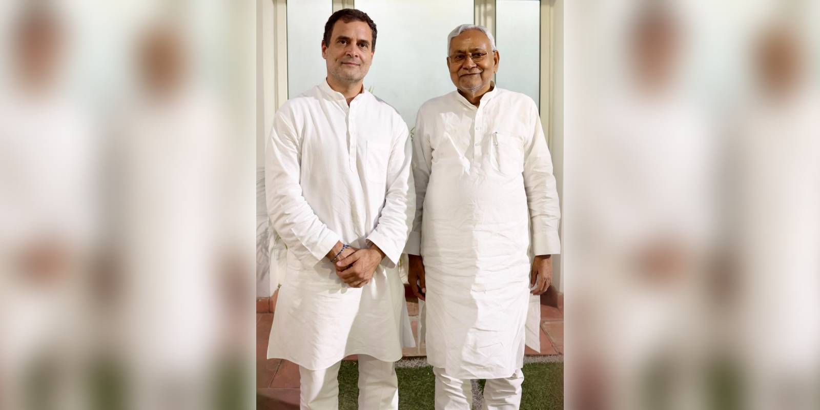 File photo of Nitish Kumar with Rahul Gandhi