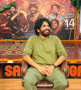 Nagarjuna at the press meet of Naa Saami Ranga