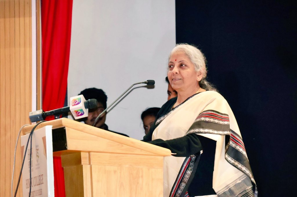 Union Finance Minister Nirmala Sitharaman. (X/Nirmala Sitharaman)