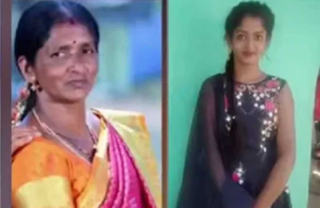 Deceased Anitha and her daughter Dhanushri in Hunsur