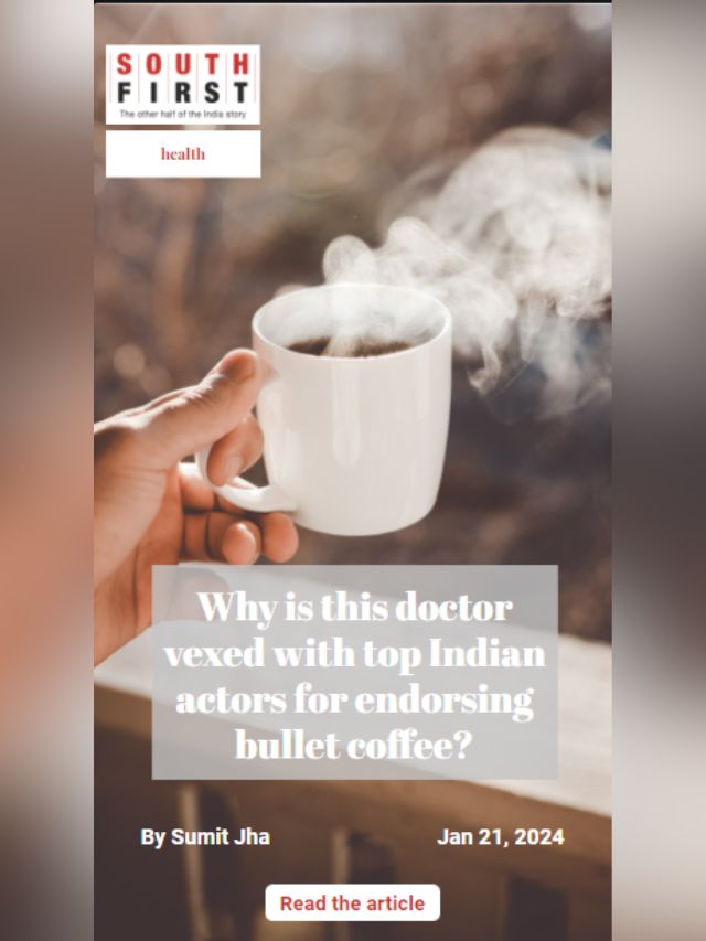 Why is this doctor vexed with top Indian actors for endorsing bullet coffee it?