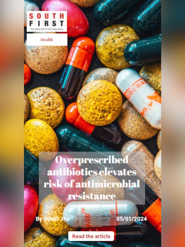 Overprescribed antibiotics elevates risk of antimicrobial resistance