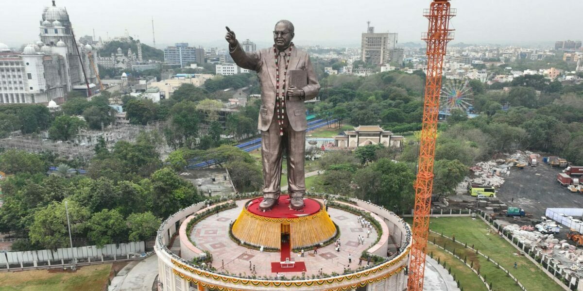 Politics of statues in Telugu states Symbolism over Ambedkar The