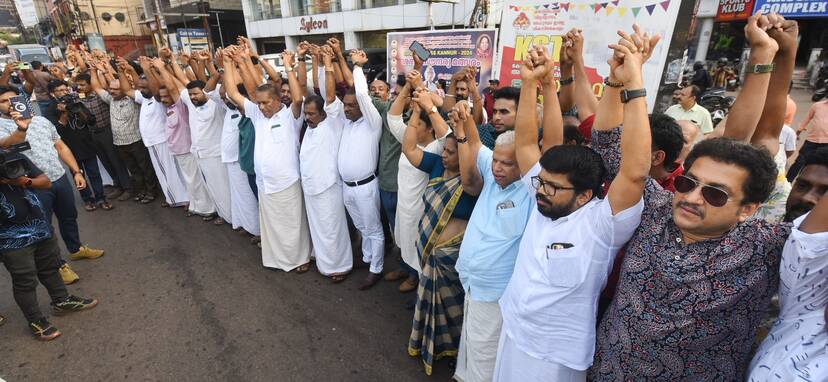 The human chain in Kannur. (Supplied)