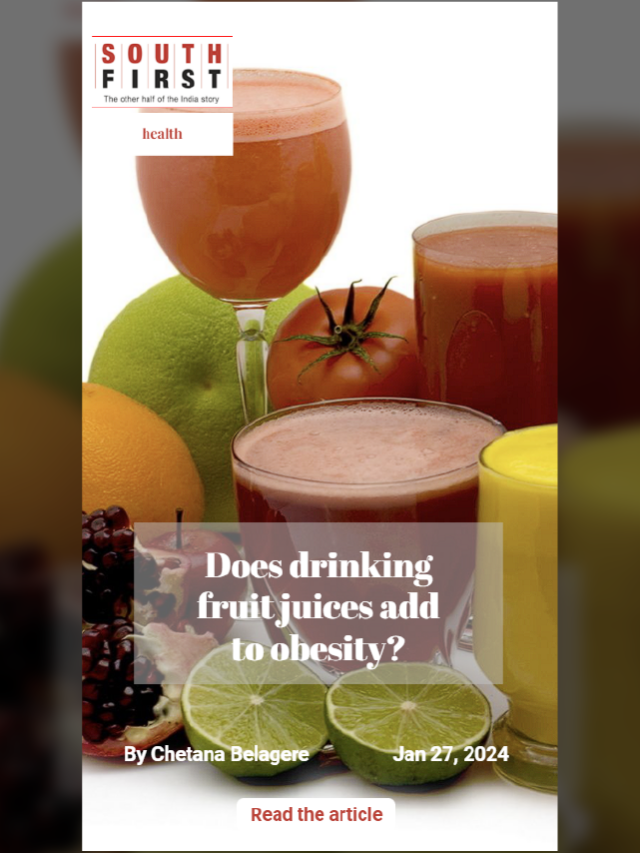 Does drinking fruit juices add to obesity?