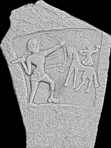 Digitally Produced Image Of Hebbala Kittayya 750CE Stone Inscription At Hebbala. (Supplied)