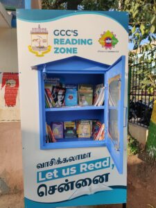 Reading Zone at May Day park, Chintadripet. (Roshne Balasubramanian/South First)