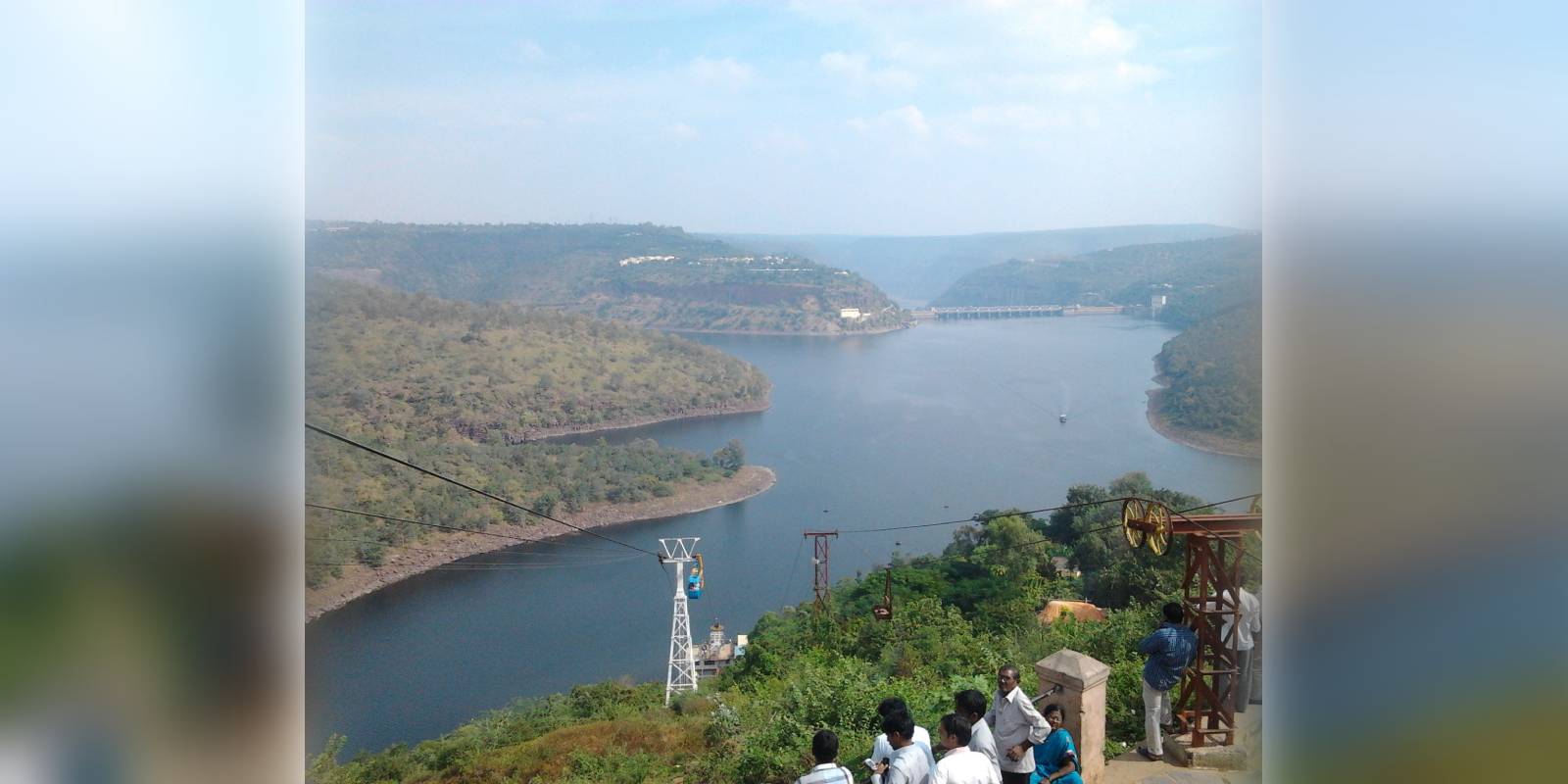 Krishna river near Srisailam dam