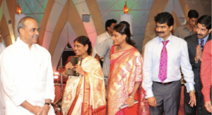 Brother Anil Kumar, with former CM YSR and his family members in a prayer. (Supplied)