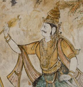 A mural of Raja Raja Cholan. (Wikipedia)