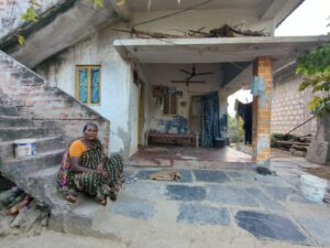 55 year old woman M. Kumari from Gundimeda village, Tadepalli.