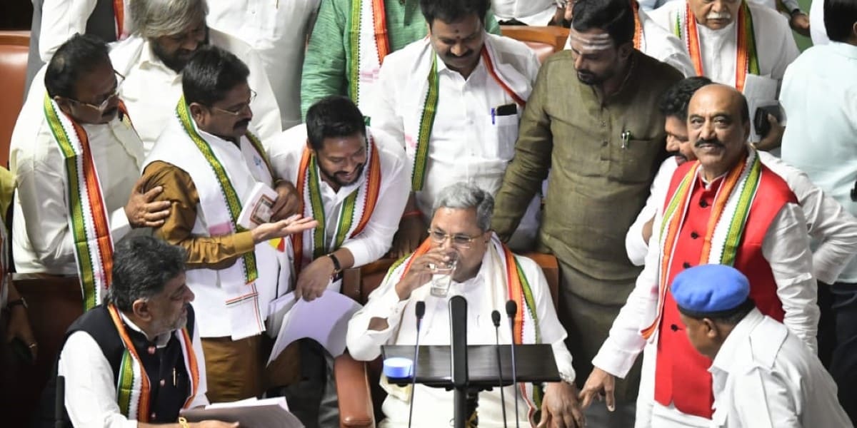 Karnataka Government extends budget session till 26 February; BJP stages protest over Congress’ resolutions