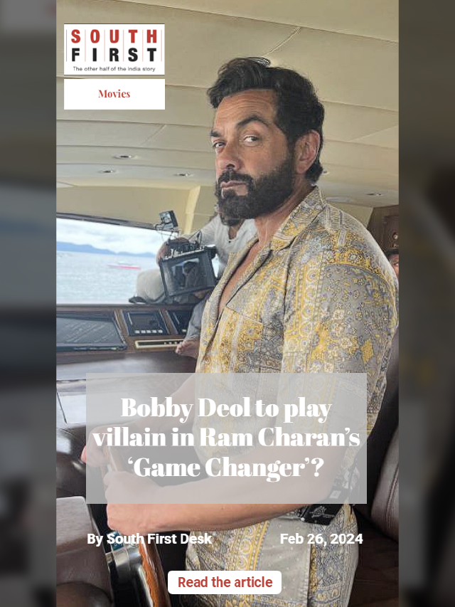 Bobby Deol to play villain in Ram Charan’s ‘Game Changer’?