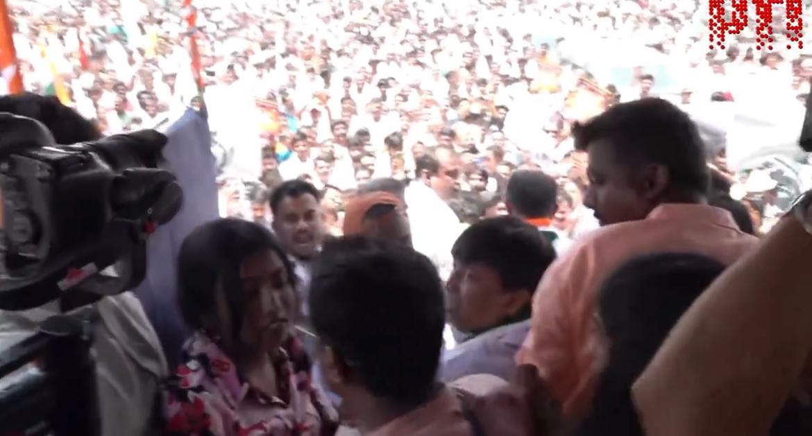 Karnataka Ramanagara PTI ANI Clash Groped