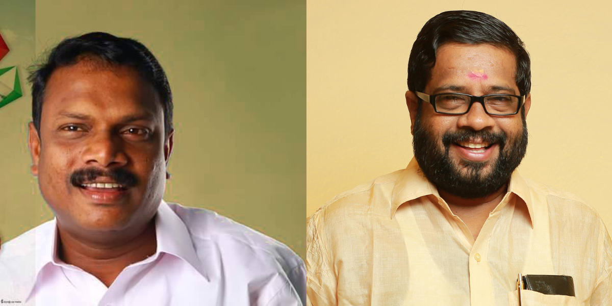Baiju Kalasala (left), KA Unnikrishnan (right). (Facebook)