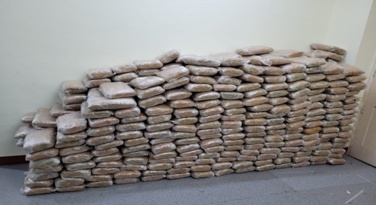 Drug packets seized by the Thiruchirappalli customs. (X)