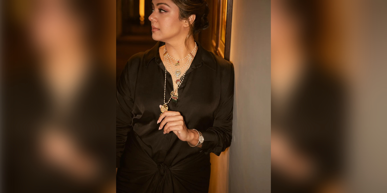 Jyothika in a stunning Black outfit