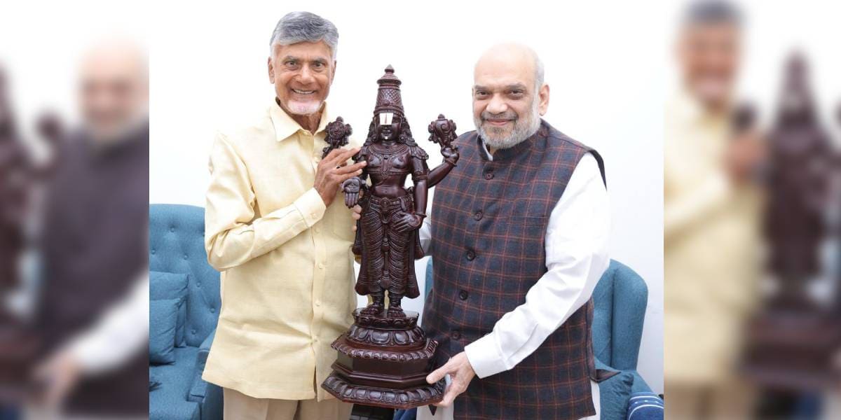 A consensus on seat sharing was reached at a meeting between TDP national president N Chandrababu Naidu and Union Home Minister Amit Shah.
