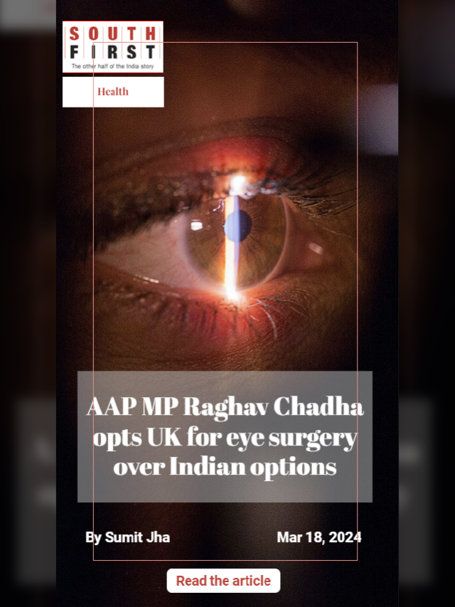 AAP MP Raghav Chadha opts UK for eye surgery over Indian options