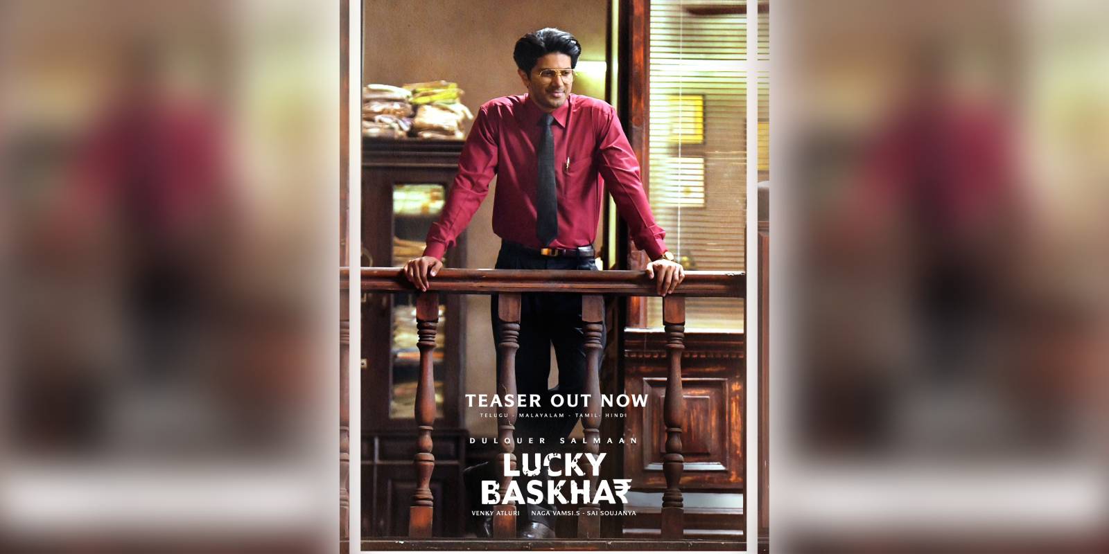 Dulquer Salmaan's Lucky Baskhar teaser out