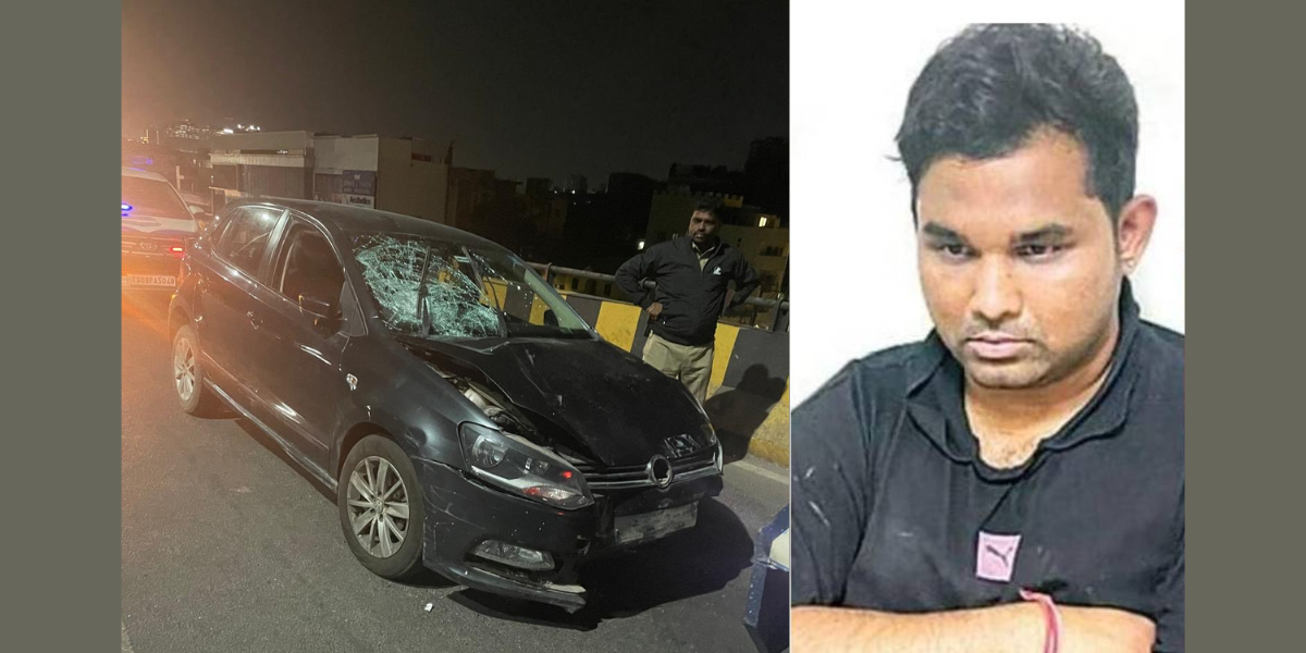 The accused and his car. (Supplied)