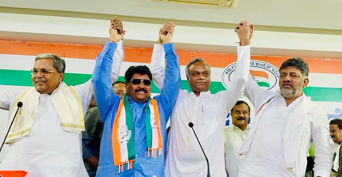 K’taka BJP leader and ex-minister Malikayya Guttedar joins Congress