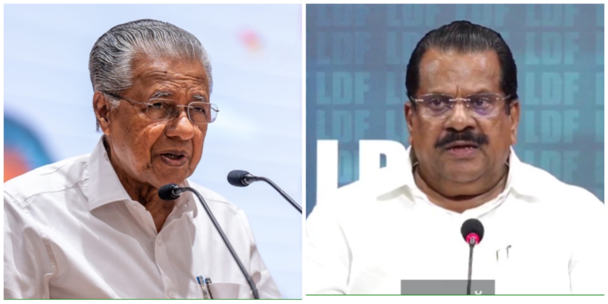 Kerala CM Pinarayi Vijayan, LDF party convenor EP Jayarajan (Facebook)