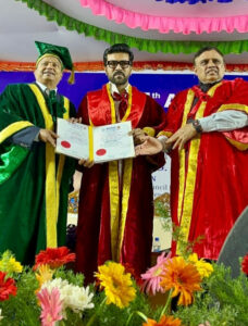 Ram Charan received honourary doctorate from Vels University Vice-Chancellor