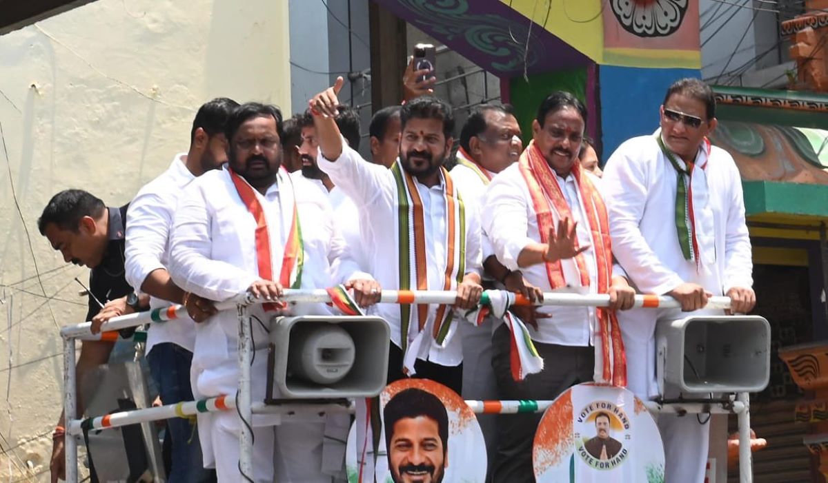 Revanth Reddy campaigning